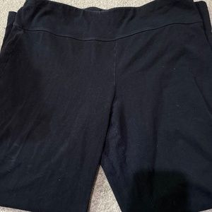 Black flare leggings